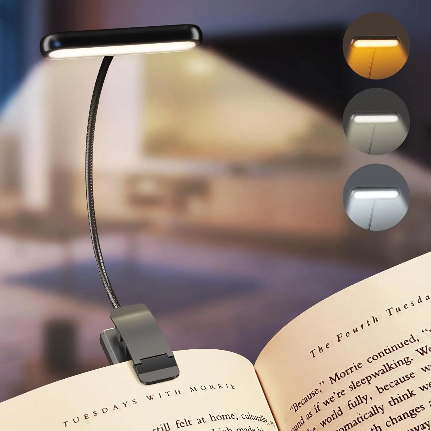 14Leds Book USB Rechargeable Reading Light